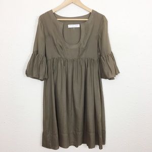 Trina Turk Cotton Dress - Army Green